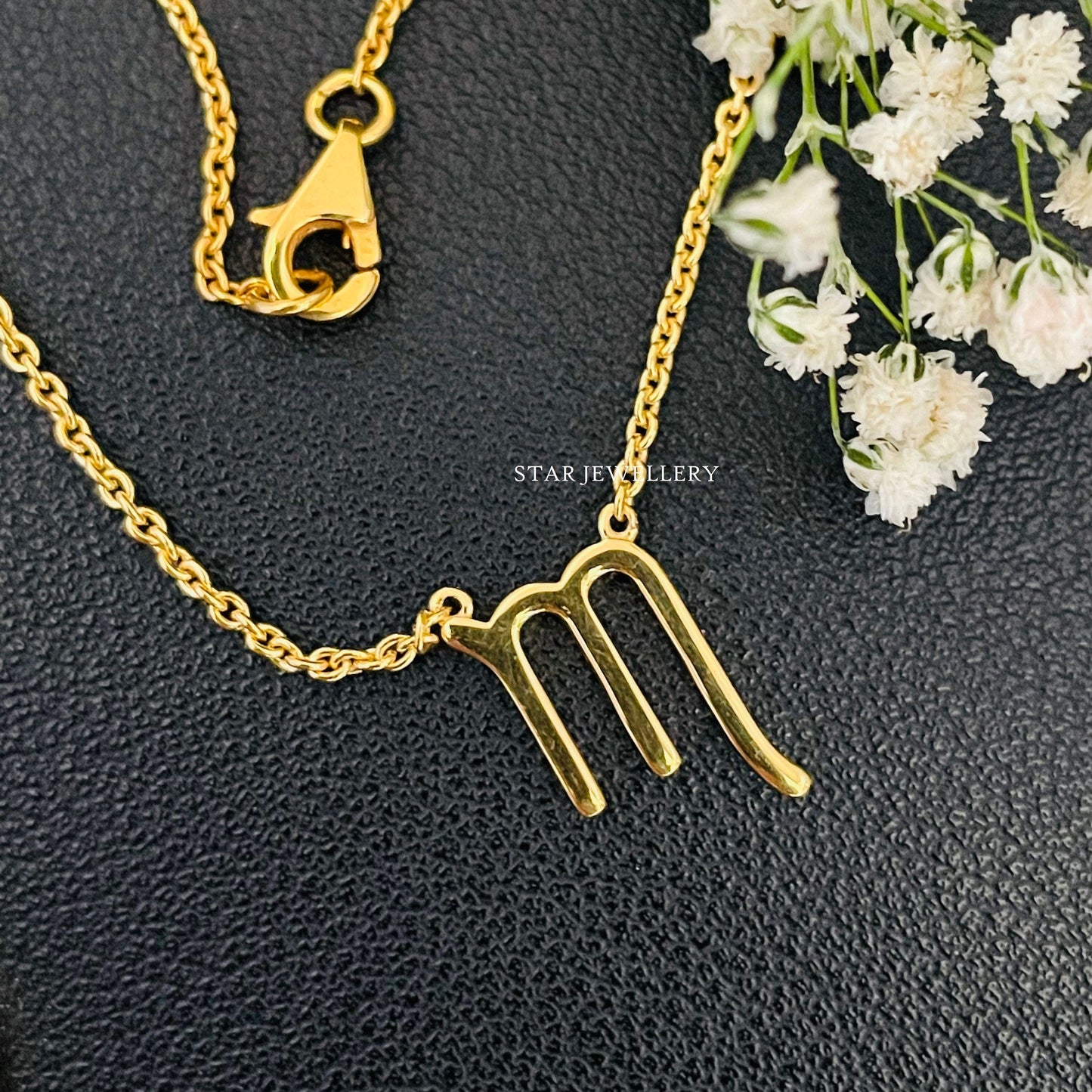 Scorpio Zodiac Gold Celestial Necklace