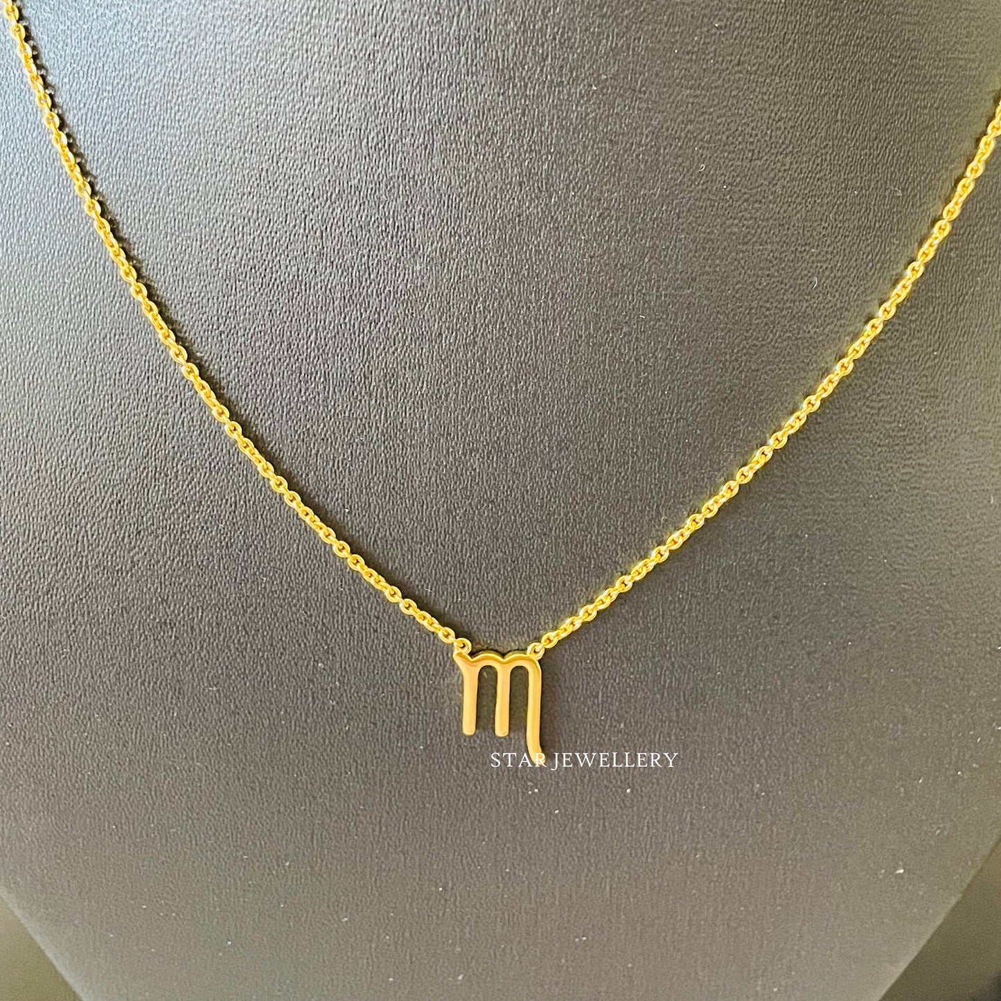 Scorpio Zodiac Gold Celestial Necklace