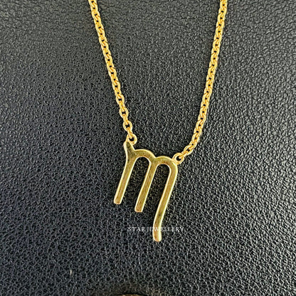 Scorpio Zodiac Gold Celestial Necklace