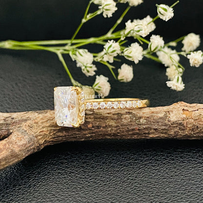 1.50 CT Radiant Cut IGI Certified Lab Grown Diamond Ring