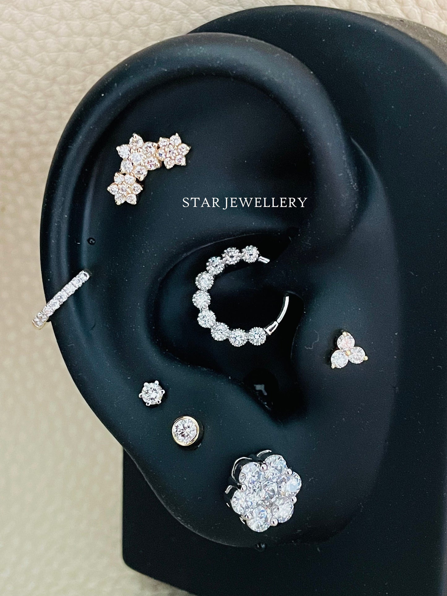 Natural Diamond Daith Piercing
