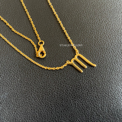 Scorpio Zodiac Gold Celestial Necklace