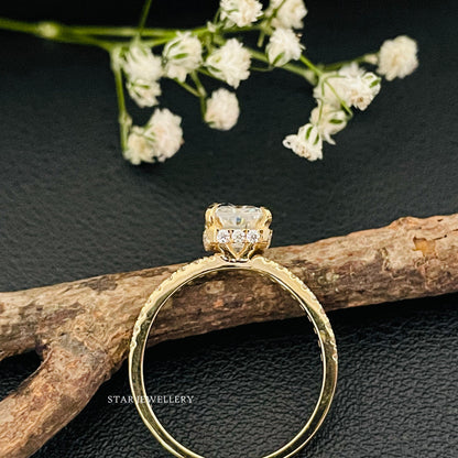 1.50 CT Radiant Cut IGI Certified Lab Grown Diamond Ring