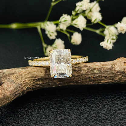 1.50 CT Radiant Cut IGI Certified Lab Grown Diamond Ring