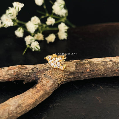 Diamond Bird Piercing for Helix, Tragus, Earlobe, Conch, Rook