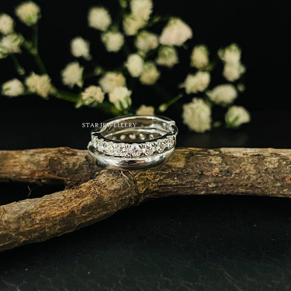 Diamond Huggie Hoop Earrings