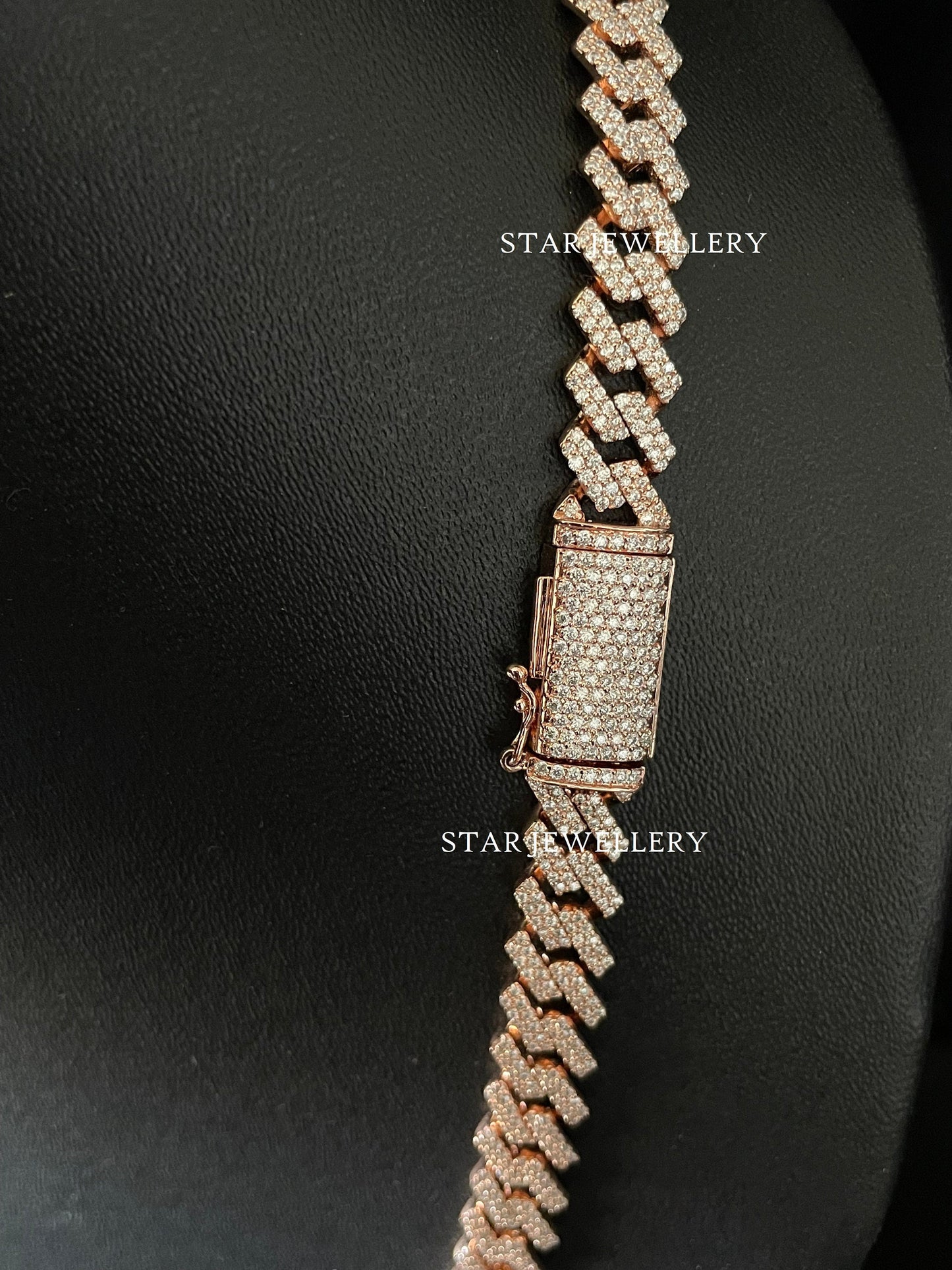 Silver Moissanite Miami Cuban Chain