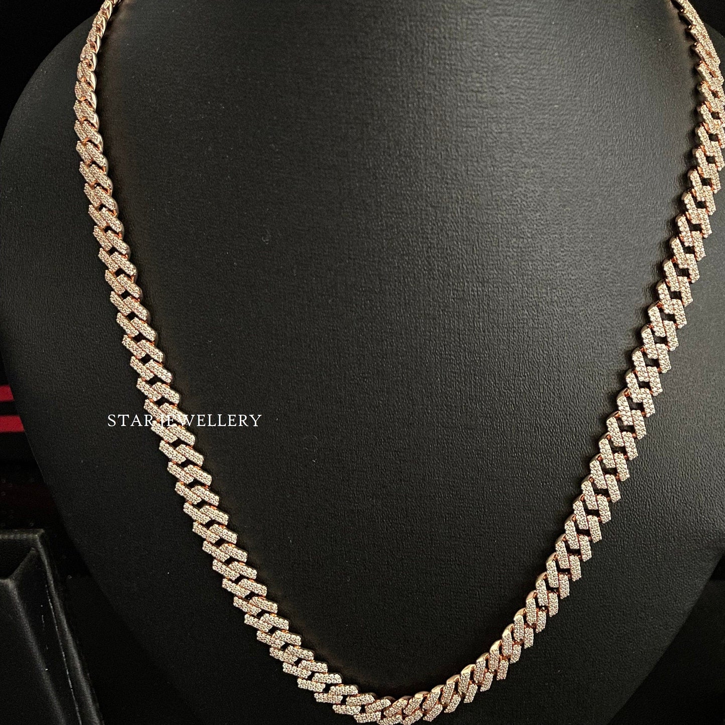 Unisex Moissanite Cuban Bracelet & Neckalce