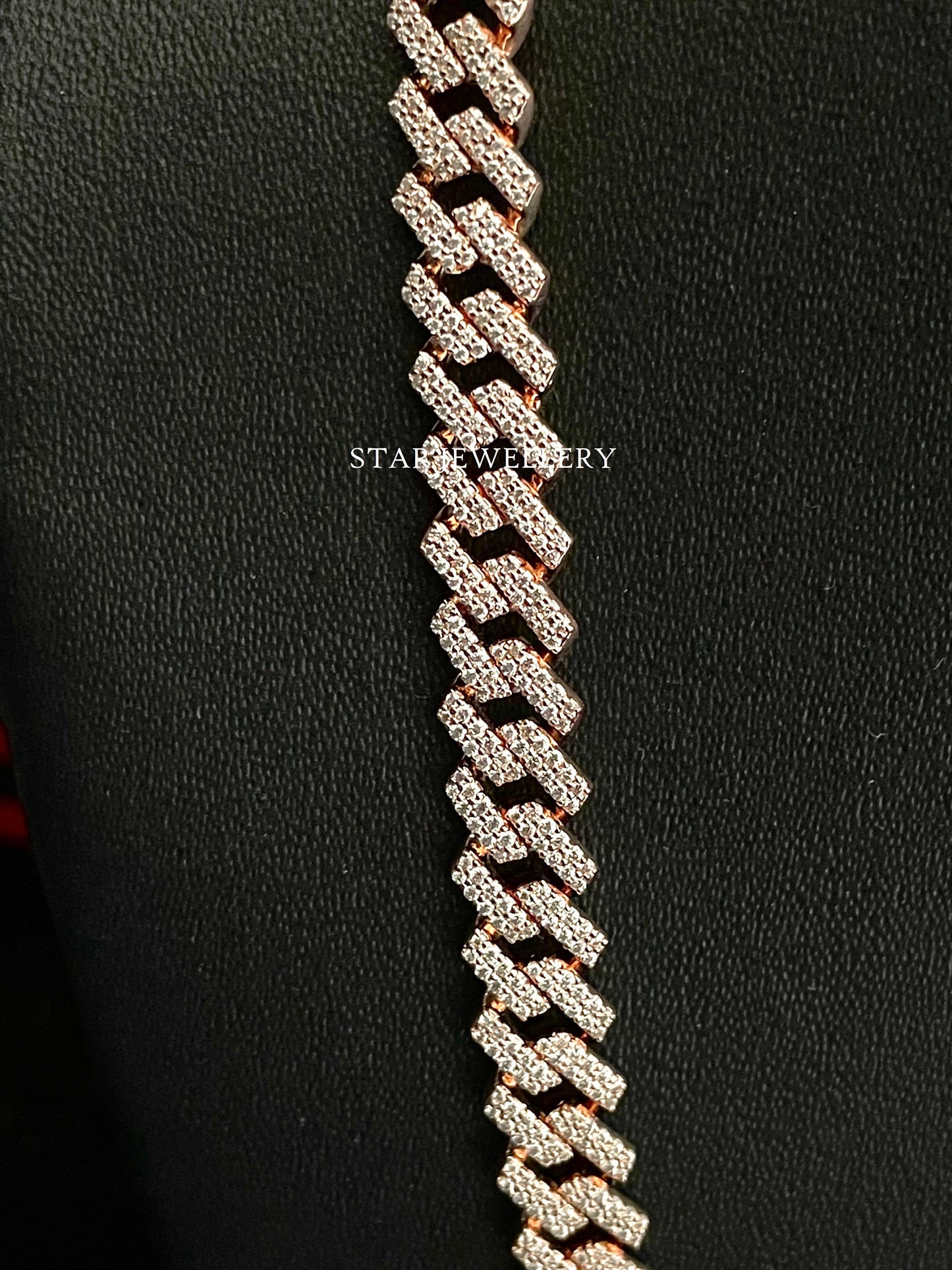 Silver Moissanite Miami Cuban Chain