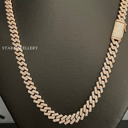 Unisex Moissanite Cuban Bracelet & Neckalce
