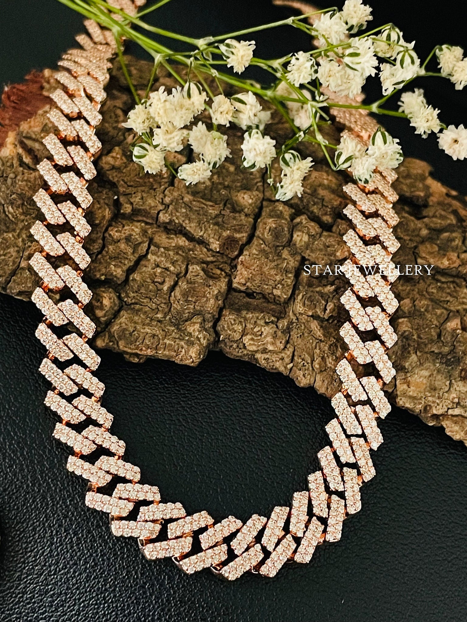 Silver Moissanite Miami Cuban Chain