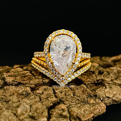 2.00 CT IGI Certified Pear Cut Lab Grown Diamond Ring