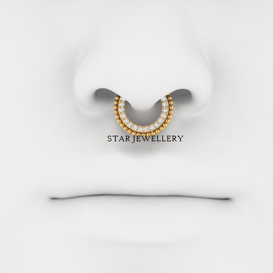 Natural Diamond Daith Piercing