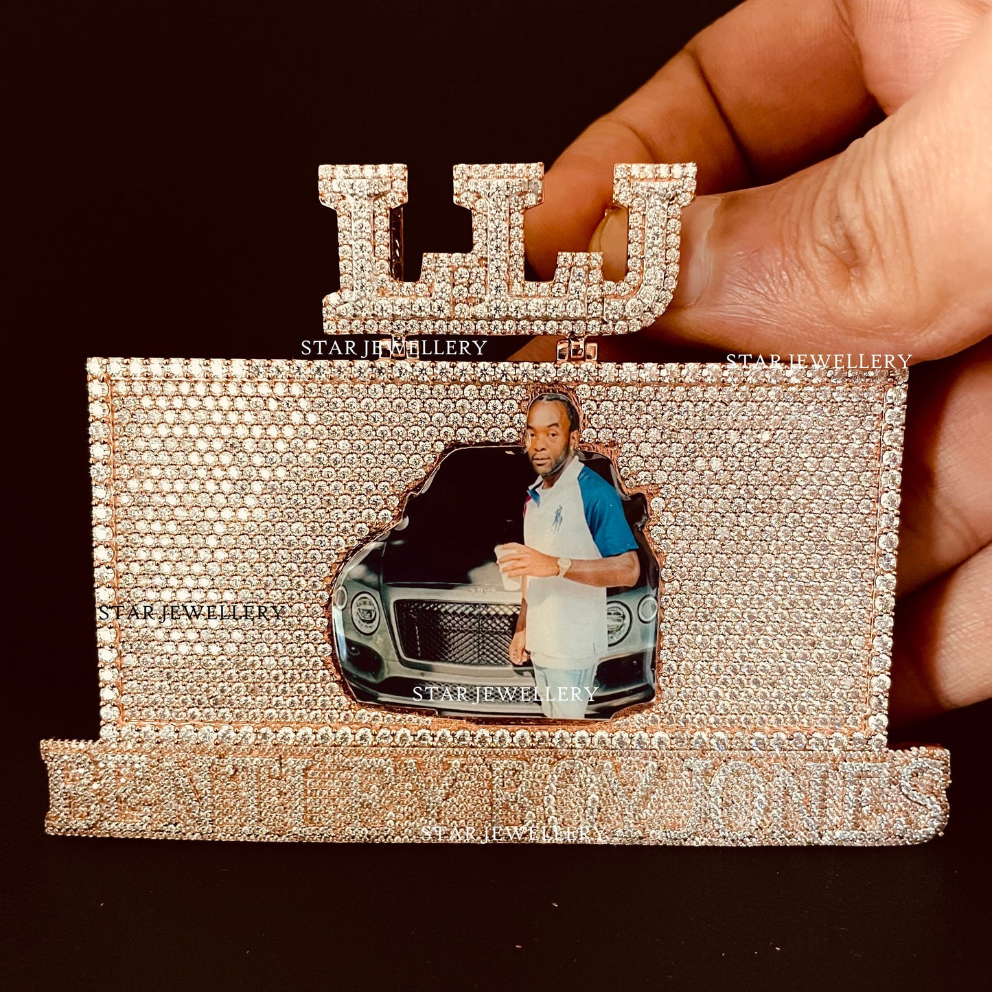 Custom VVS Moissanite Memory Pendant
