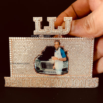 Custom VVS Moissanite Memory Pendant
