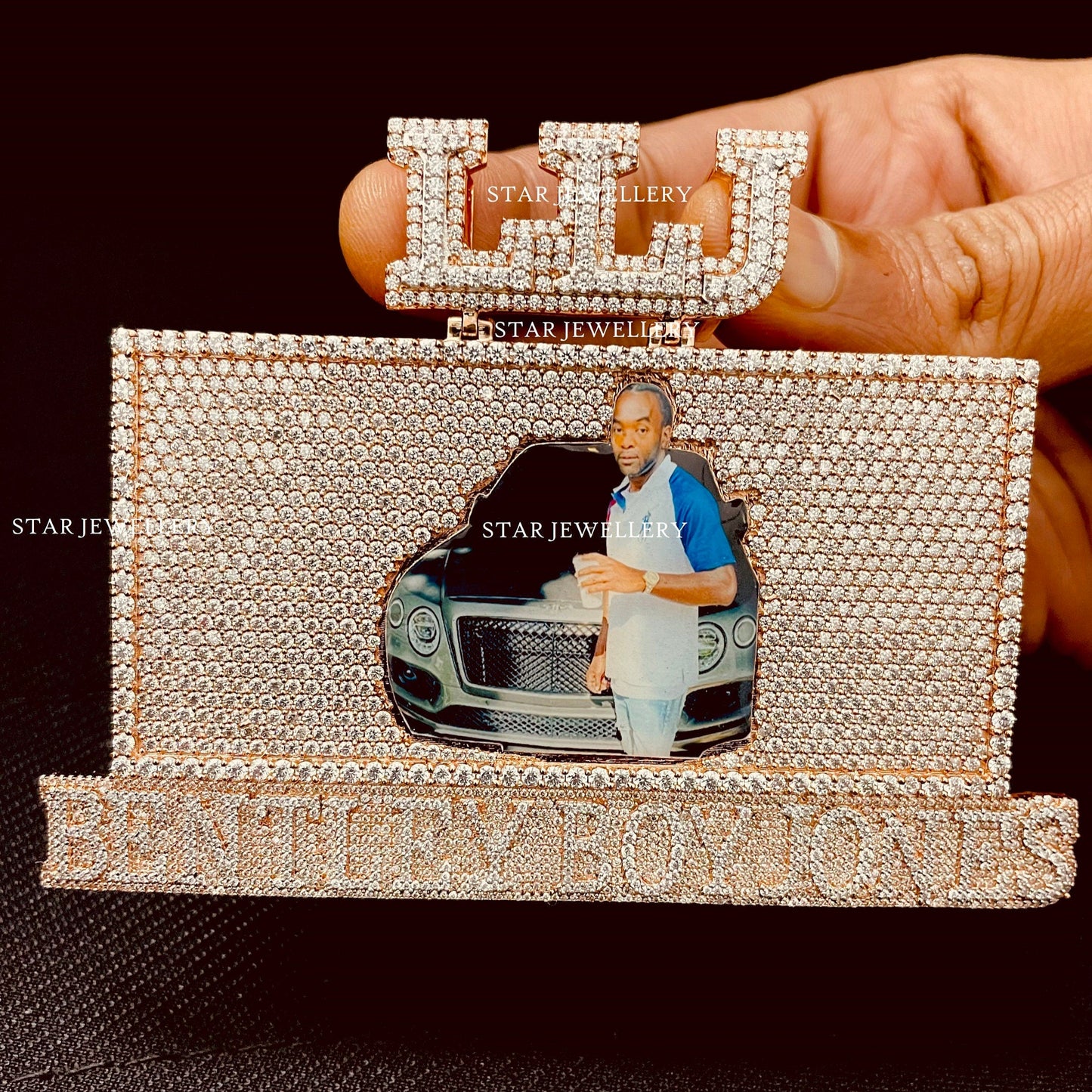 Custom VVS Moissanite Memory Pendant