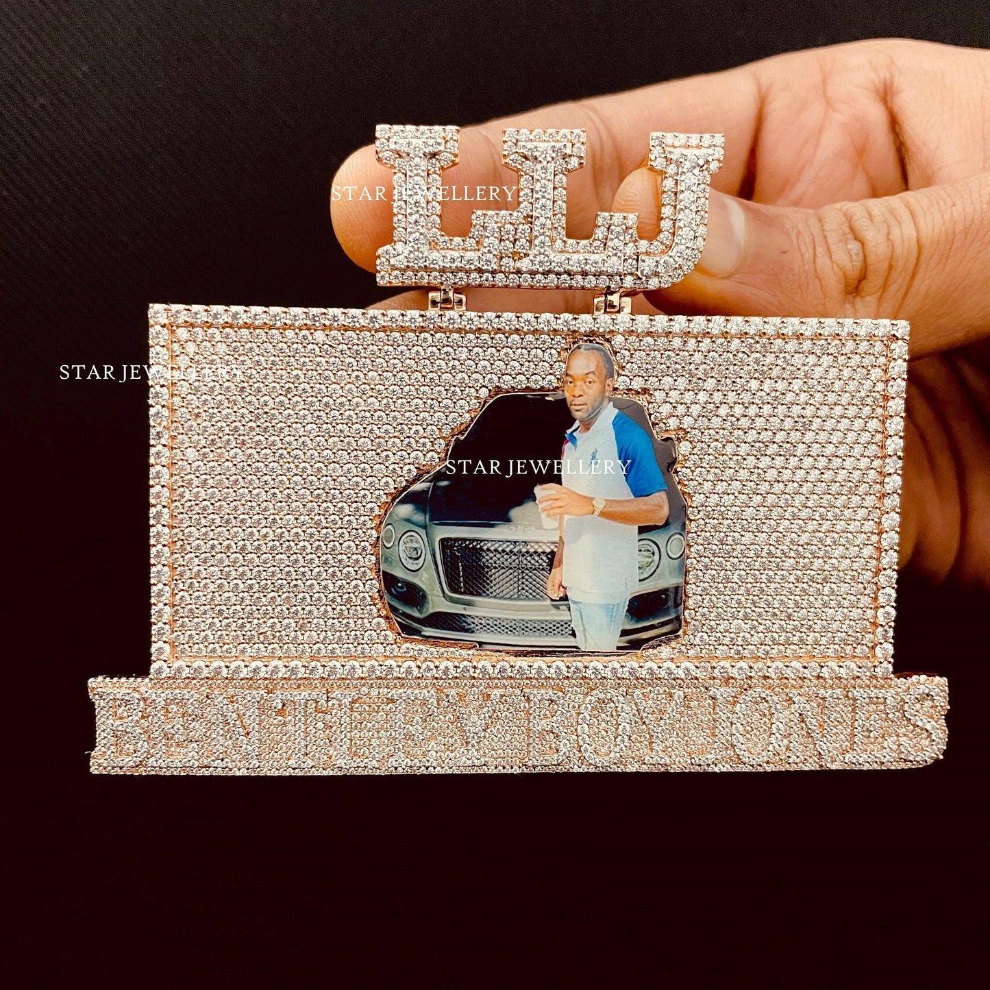 Custom VVS Moissanite Memory Pendant