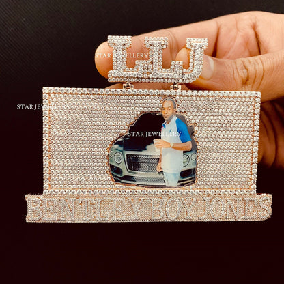 Custom VVS Moissanite Memory Pendant