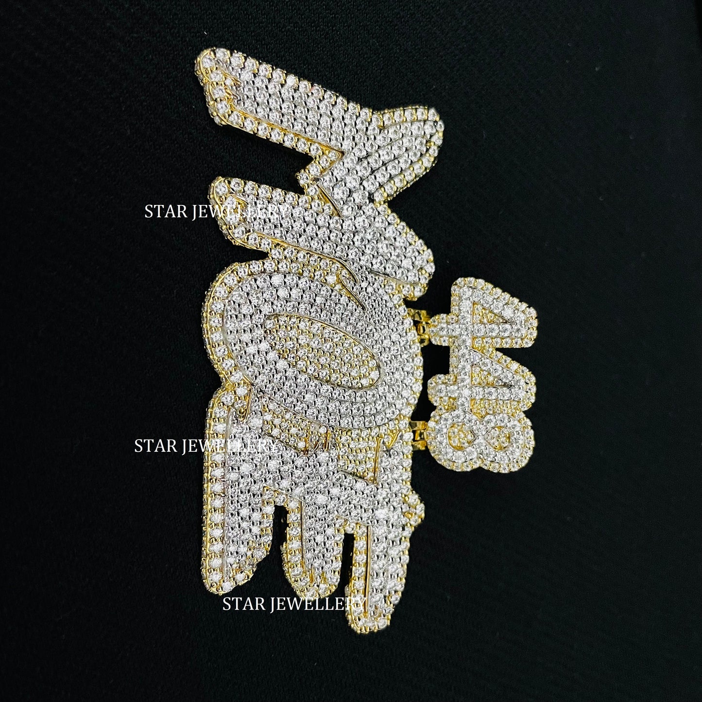 VVS Moissanite Custom Icedout Pendant