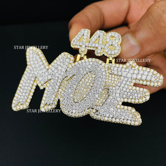 VVS Moissanite Custom Icedout Pendant