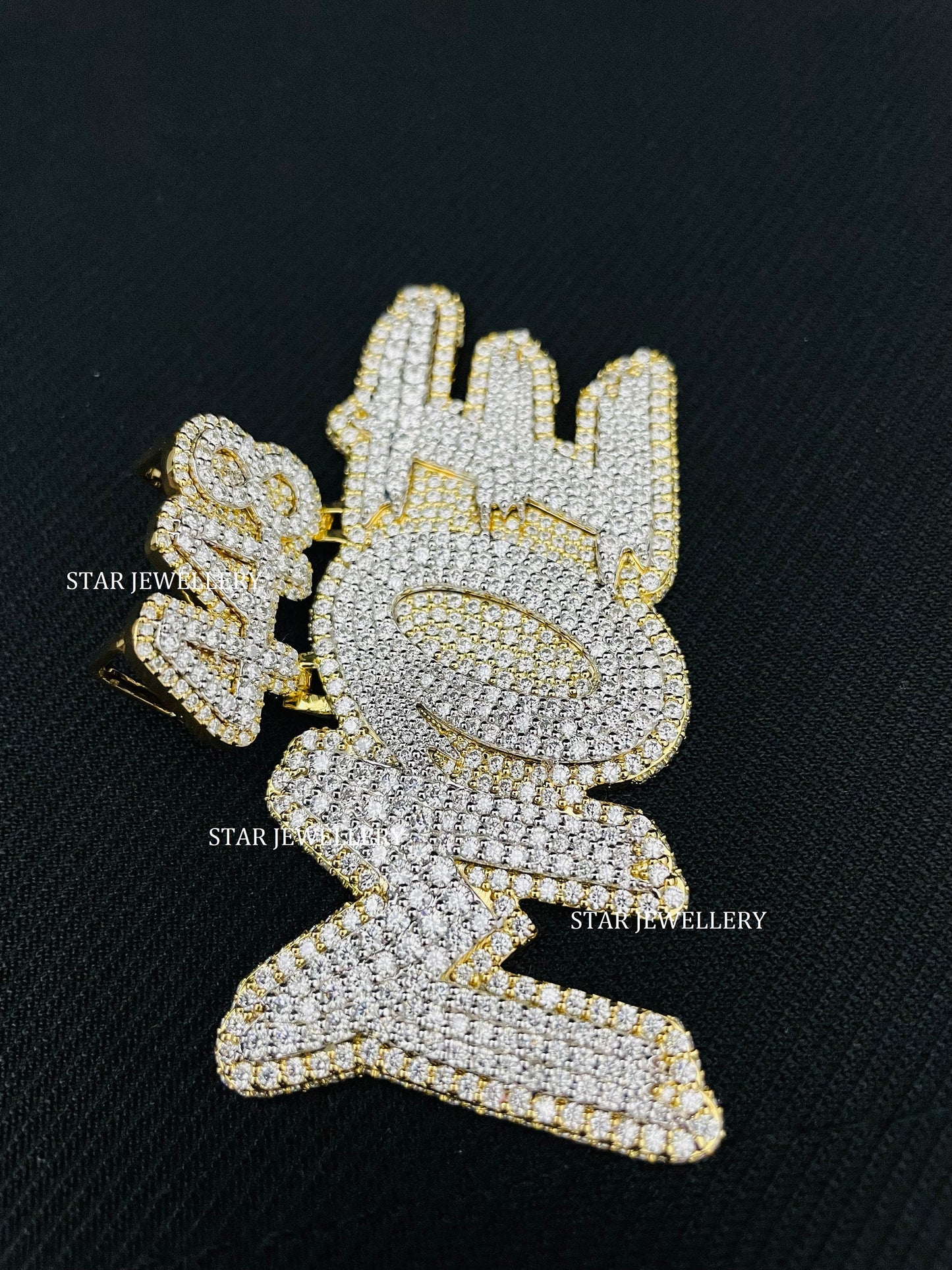 VVS Moissanite Custom Icedout Pendant