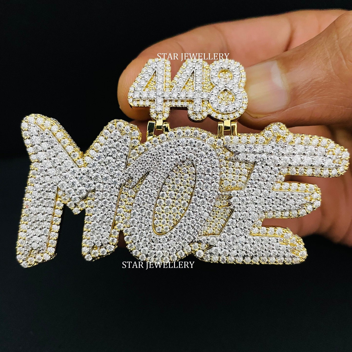 VVS Moissanite Custom Icedout Pendant