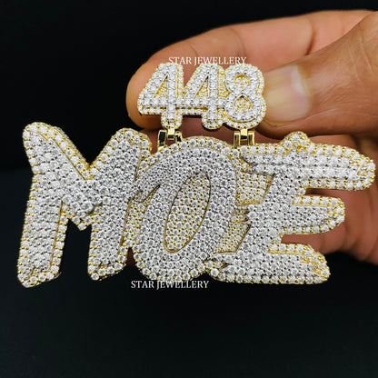 VVS Moissanite Custom Icedout Pendant