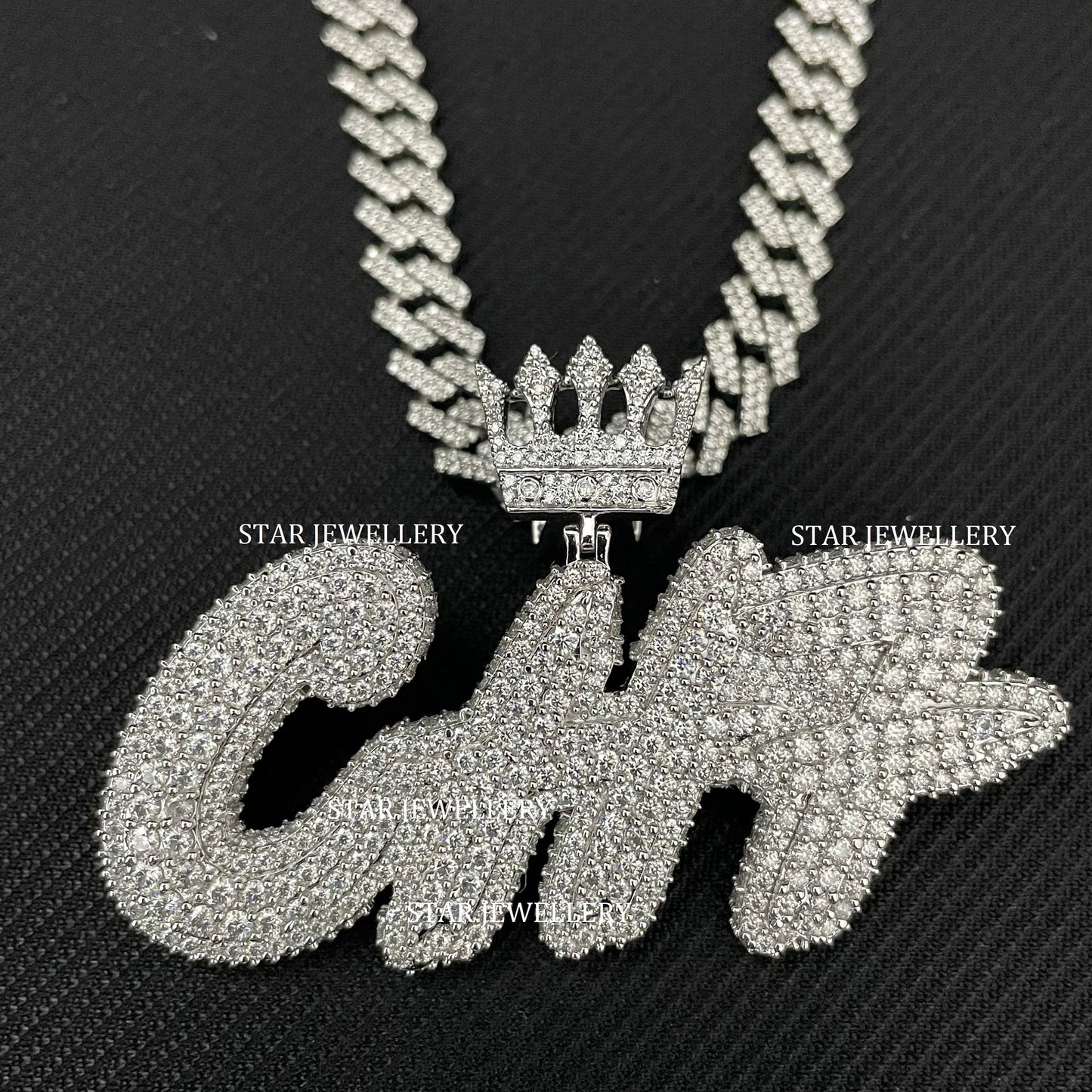 VVS Moissanite Custom Icedout Pendant