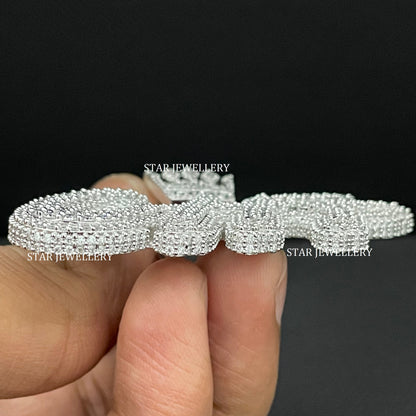 VVS Moissanite Custom Icedout Pendant