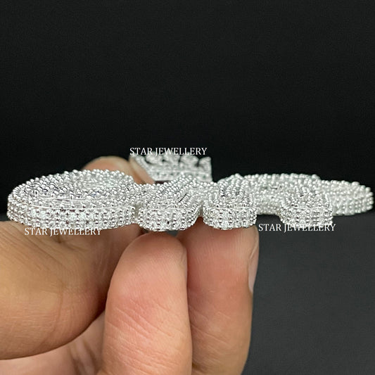 VVS Moissanite Custom Icedout Pendant