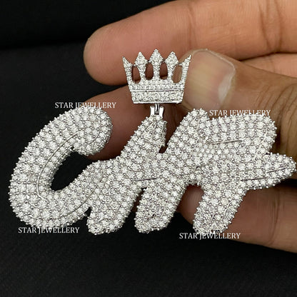 VVS Moissanite Custom Icedout Pendant