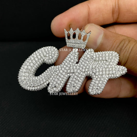 VVS Moissanite Custom Icedout Pendant
