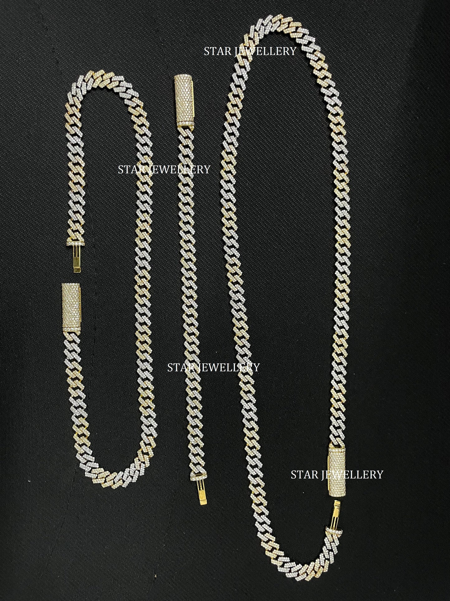 Unisex VVS Moissanite 8 mm Cuban Necklace