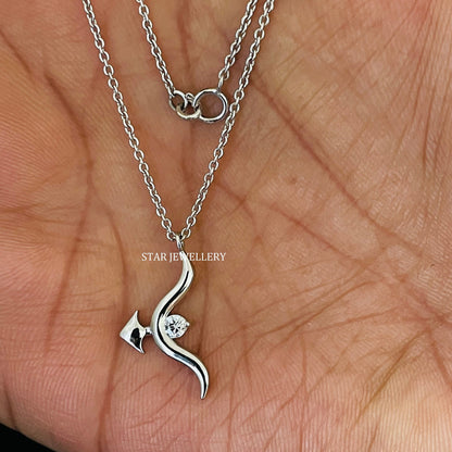 Natural Diamond Arrow Necklace