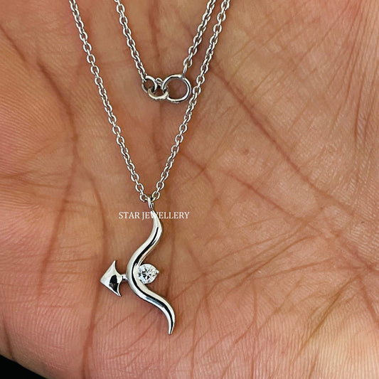 Natural Diamond Arrow Necklace