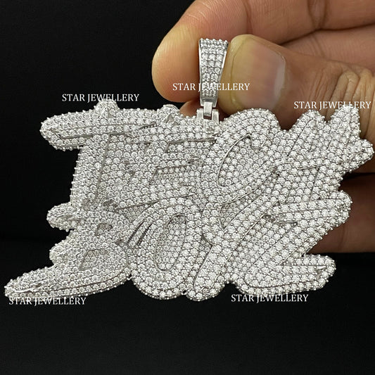 Custom VVS1 Moissanite Icedout Pendant