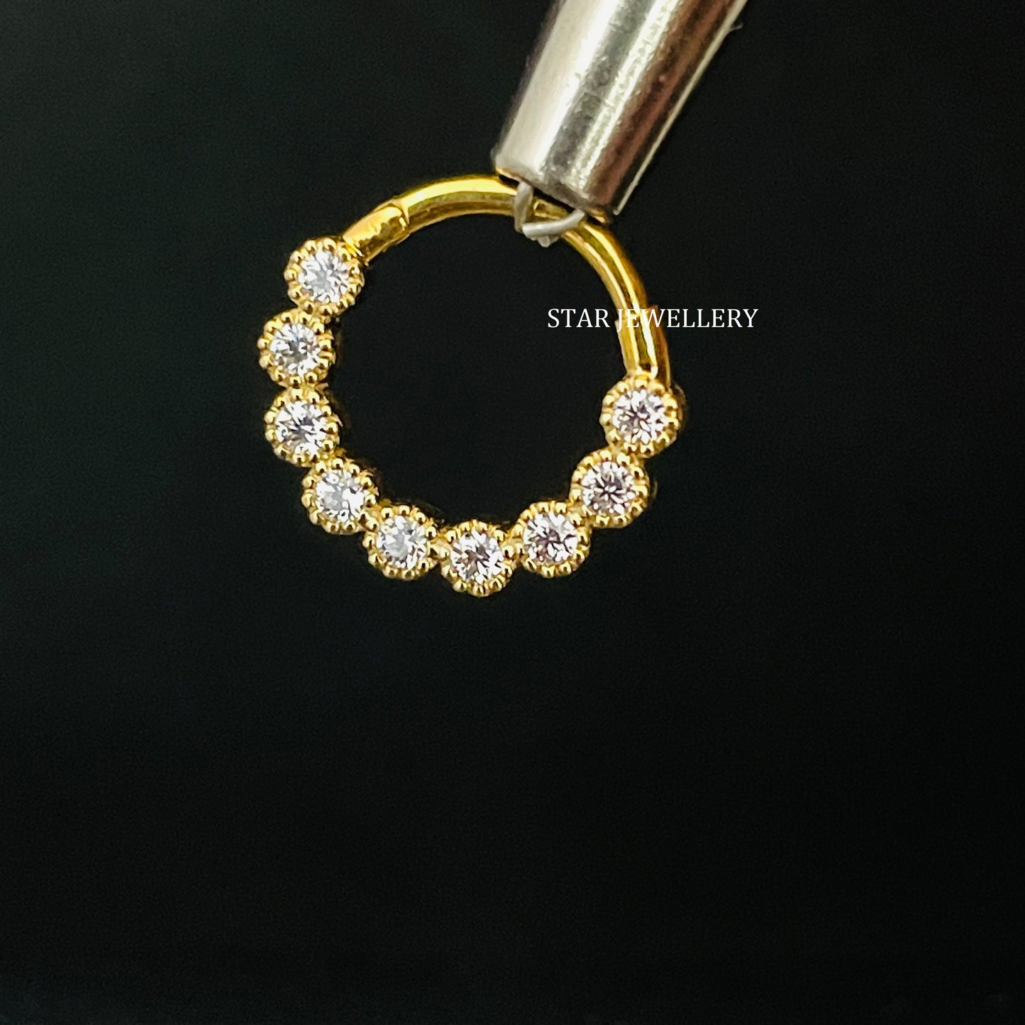 Natural Diamond Daith Piercing