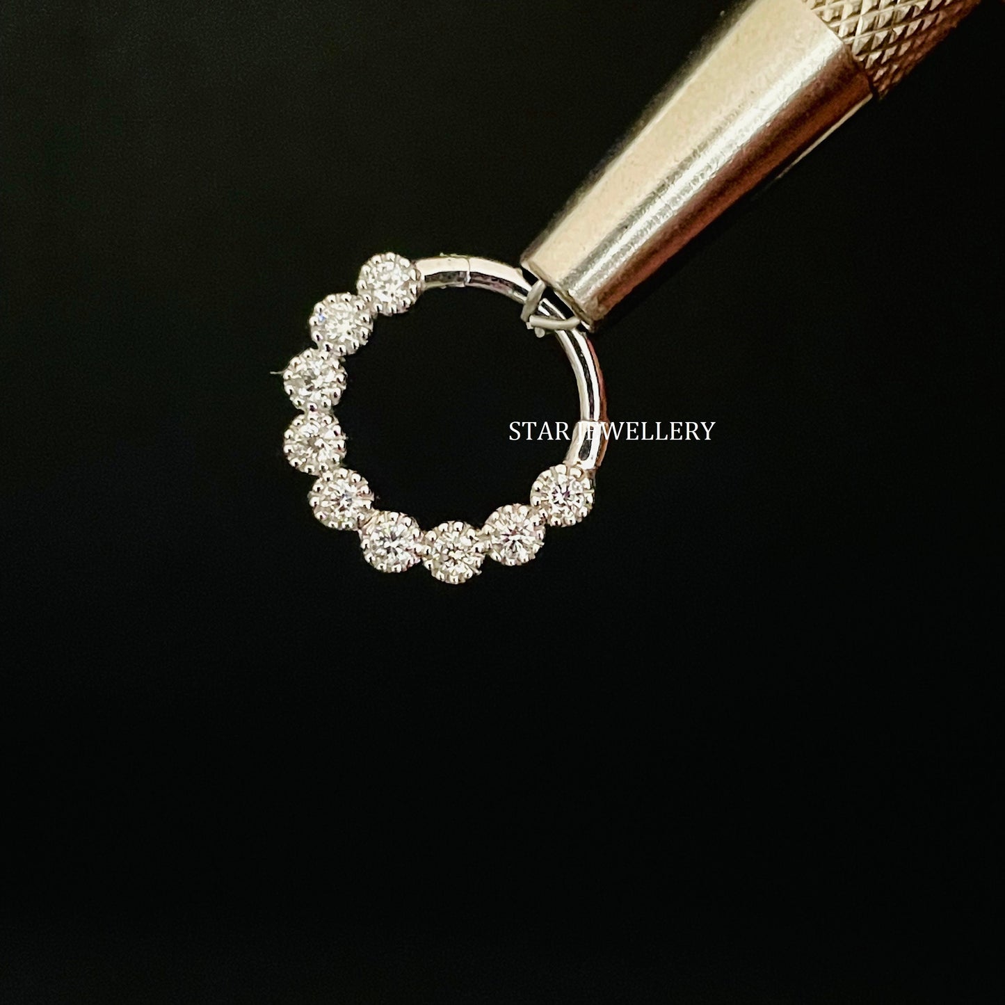 Natural Diamond Daith Piercing