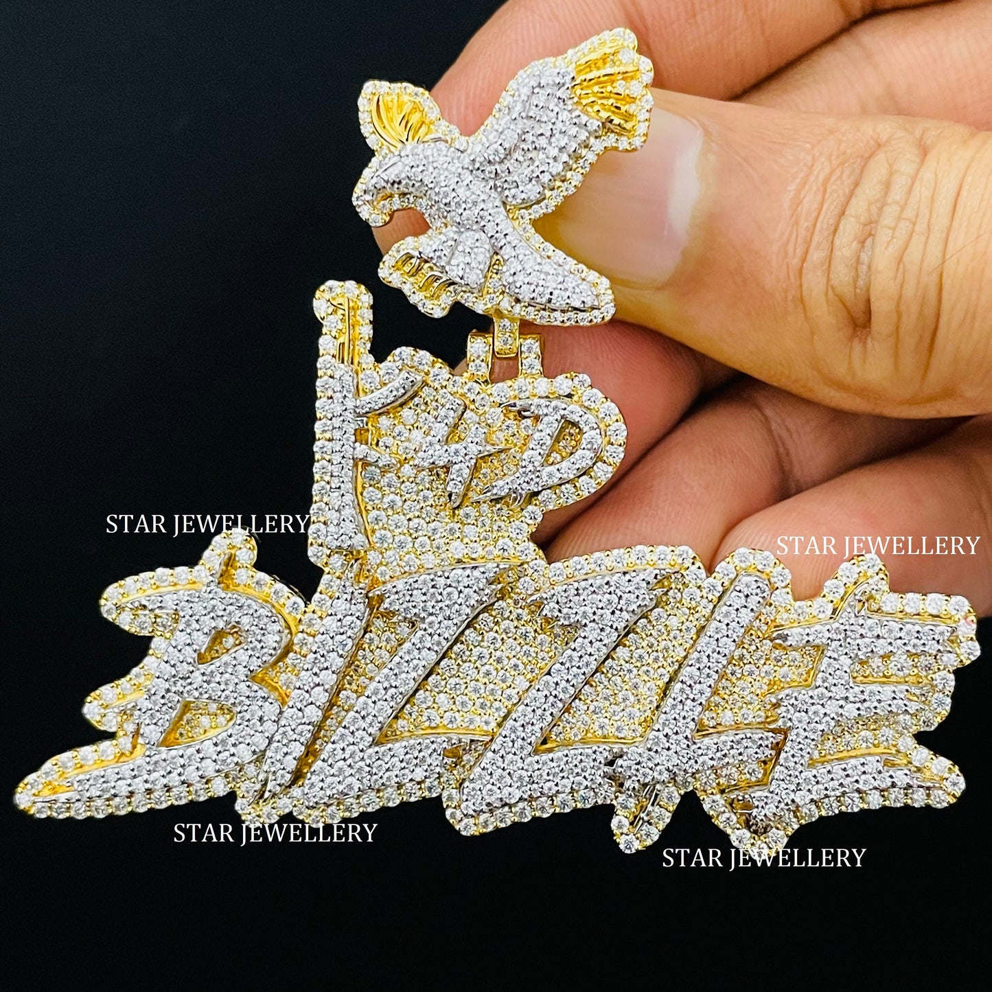 VVS Moissanite Custom Icedout Pendant