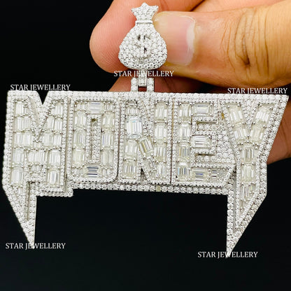 VVS Moissanite Custom Money Icedout Pendant