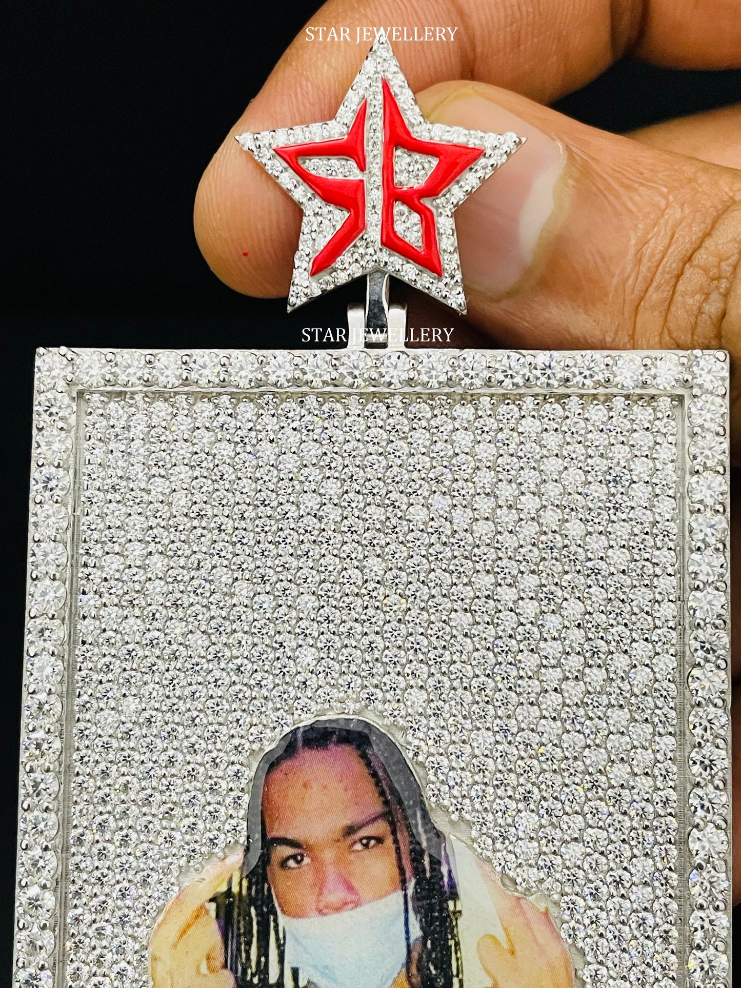 VVS Moissanite Custom Memory Pendant