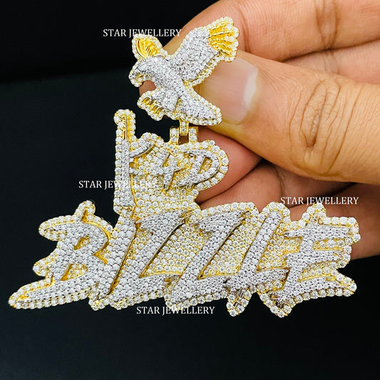 VVS Moissanite Custom Icedout Pendant