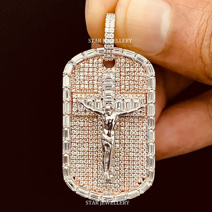 VVS Moissanite 925 Sterling Silver Jesus Pendant