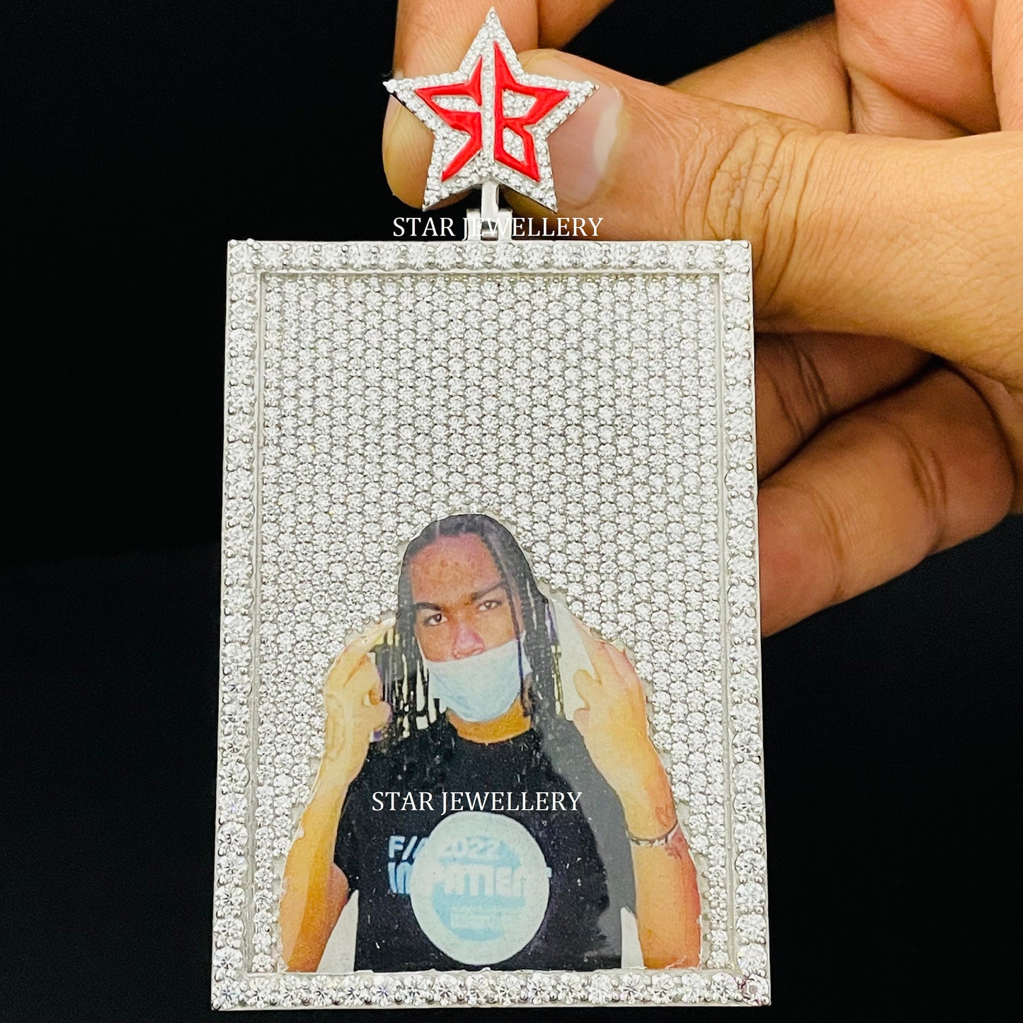 VVS Moissanite Custom Memory Pendant