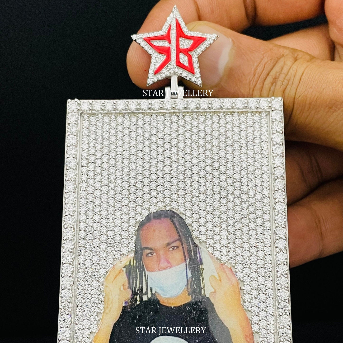VVS Moissanite Custom Memory Pendant