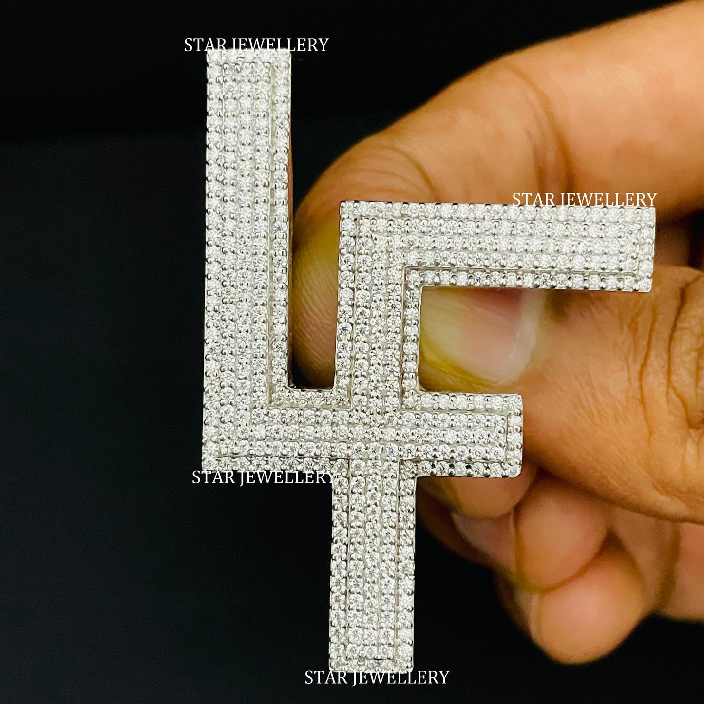 VVS Moissanite Custom Logo Pendant