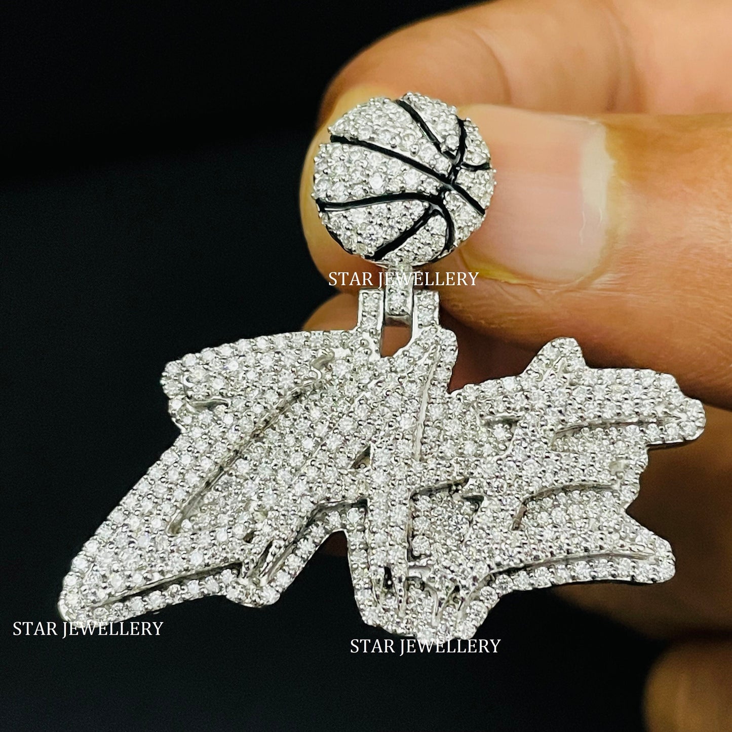 Custom VVS Moissanite Icedout Pendant for Girlfriend