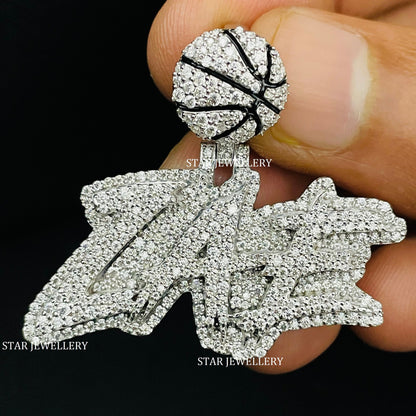 Custom VVS Moissanite Icedout Pendant for Girlfriend