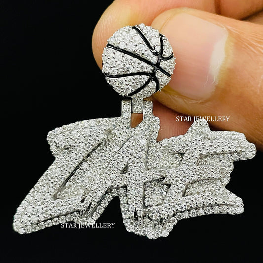 Custom VVS Moissanite Icedout Pendant for Girlfriend