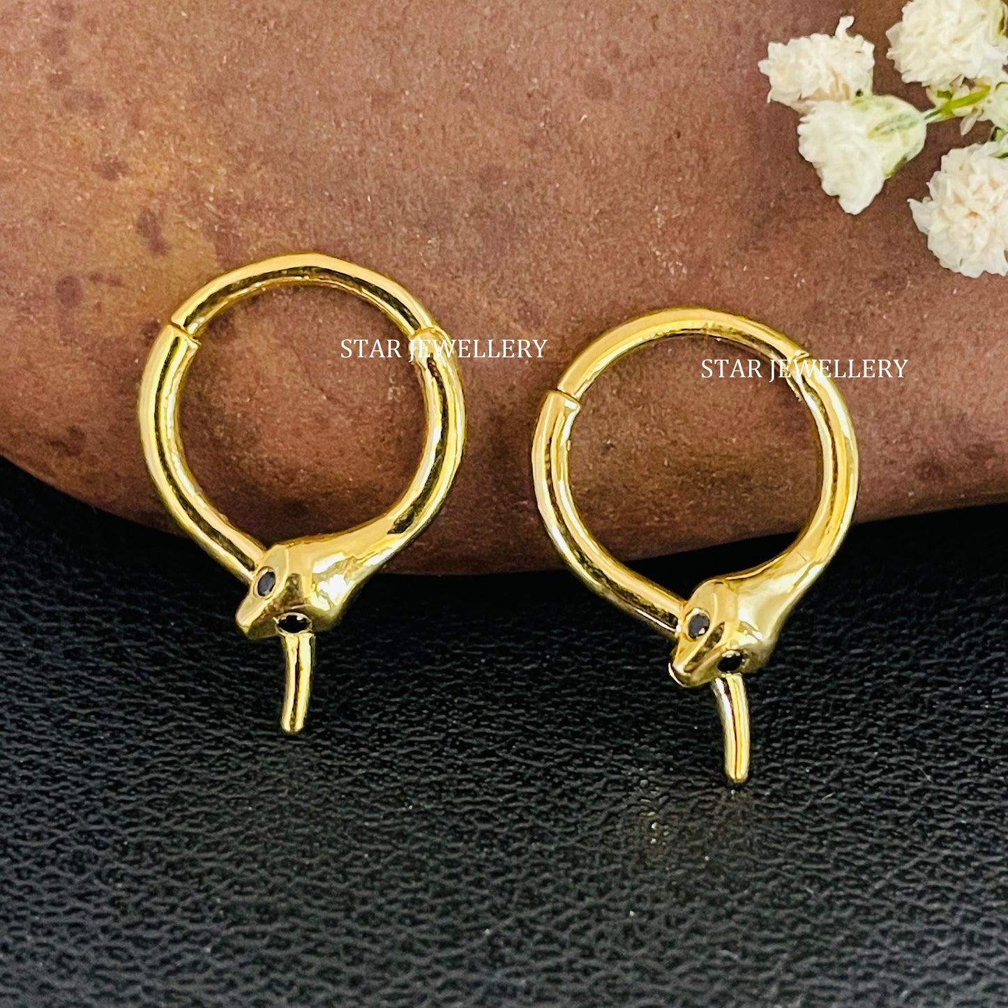 925 Sterling Silver Snake Daith Clicker Piercing
